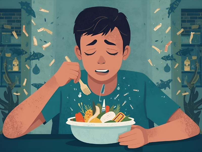 Como a Poluição Plástica Afeta a Alimentação Humana