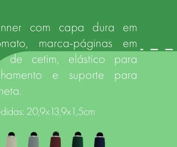 Planner com Suporte para Caneta